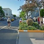 Valencia Street in San Francisco has been made more pedestrian and bicycle friendly and has seen positive impacts (Peninsula Transportation Alternatives)